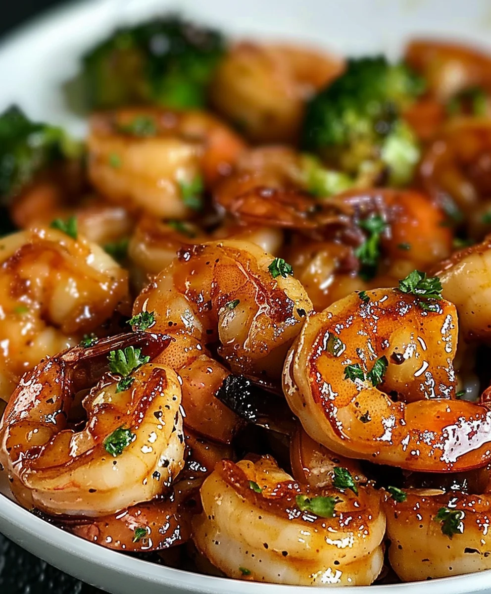 Amazing High Protein Honey Garlic Shrimp - Easy Dinner!