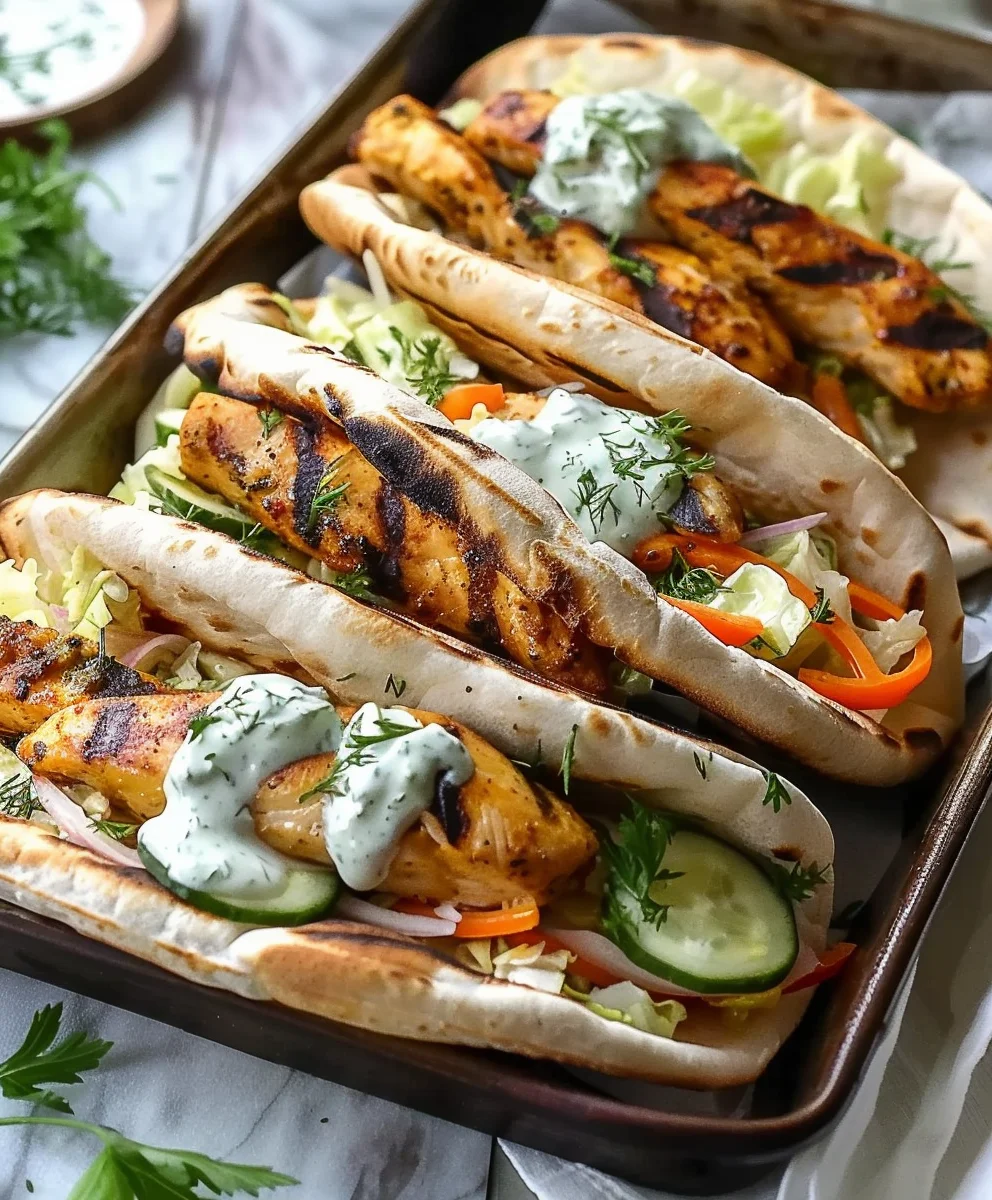 Sheet Pan Chicken with Herby Yogurt Dressing