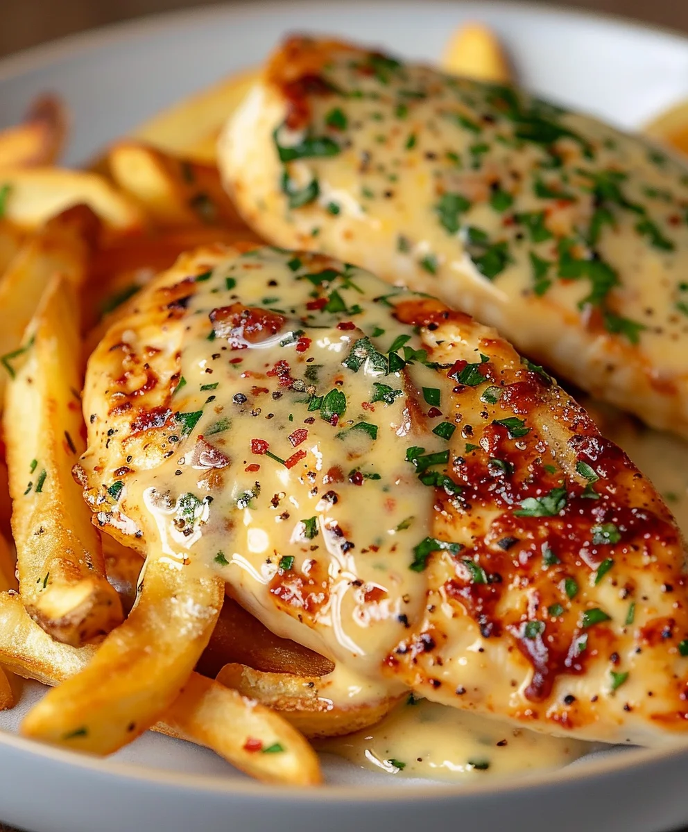 Irresistible Spicy Creamy Garlic Parmesan Chicken Fillet