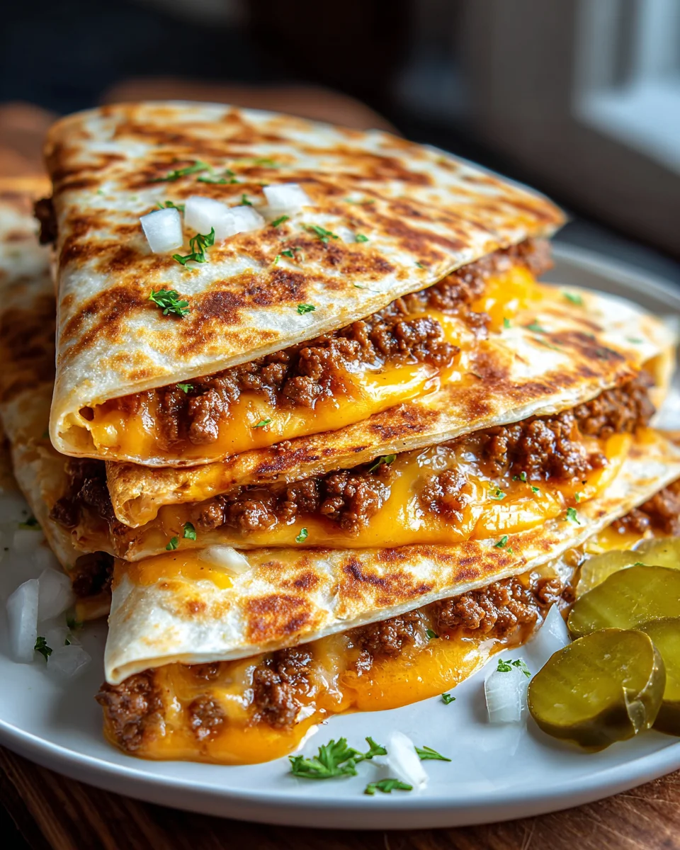 Smashburger Quesadillas: Juicy Beef & Melty Cheese Delight!