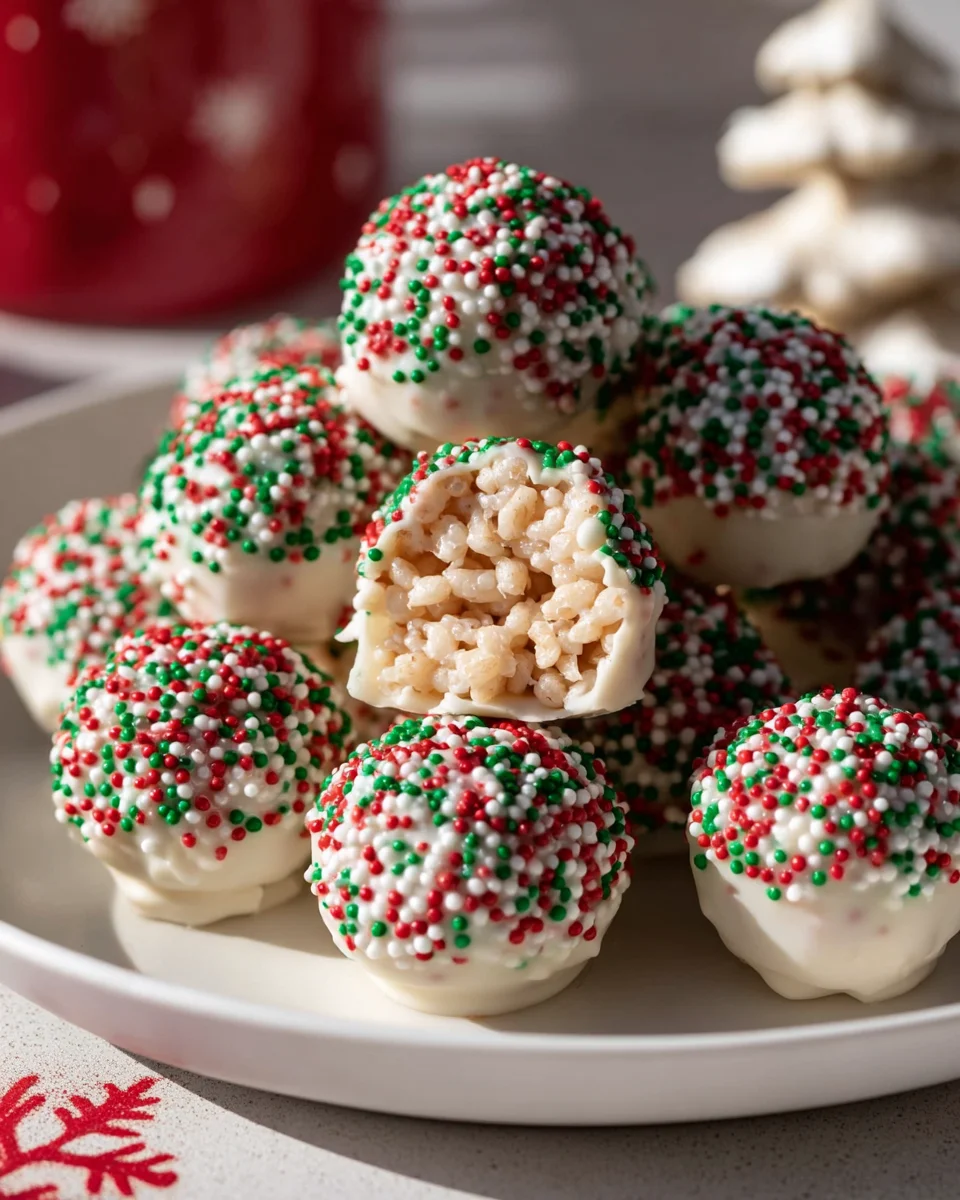 Delicious No-Bake White Chocolate Rice Krispie Balls