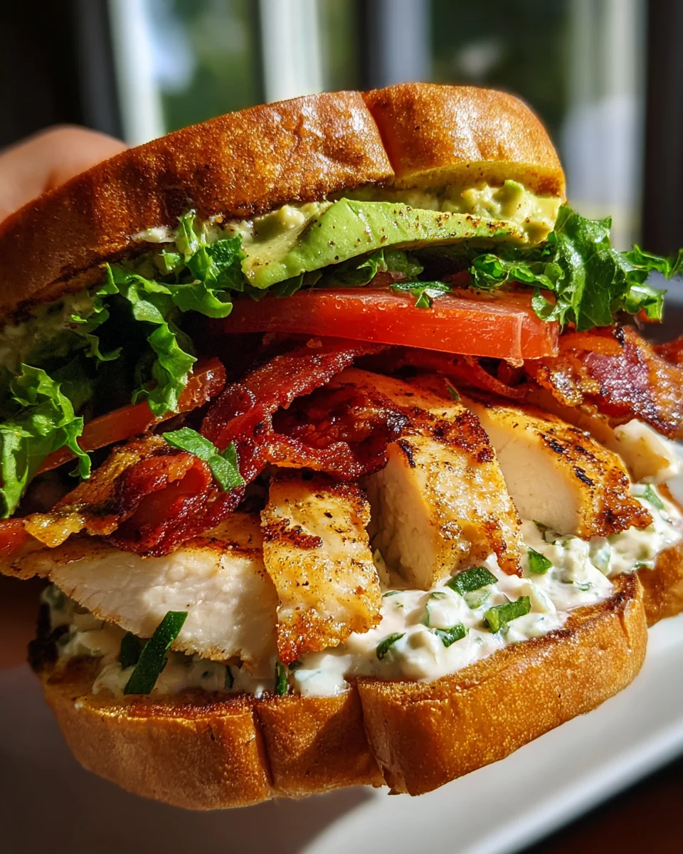 Ultimate Loaded Chicken Club Sandwich with Crispy Beef Bacon