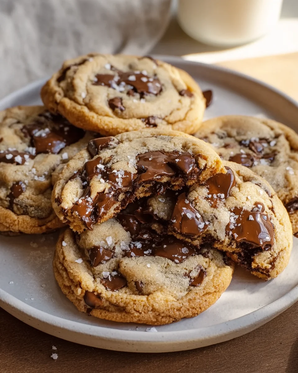 Ultra Thick Bakery Chocolate Chip Cookies: Crispy & Gooey