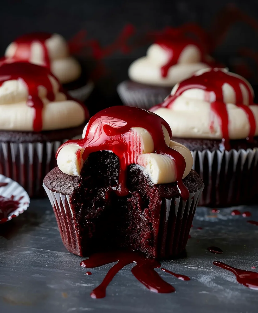 Vampire Bite Cupcakes: Frightfully Delicious Halloween Fun!