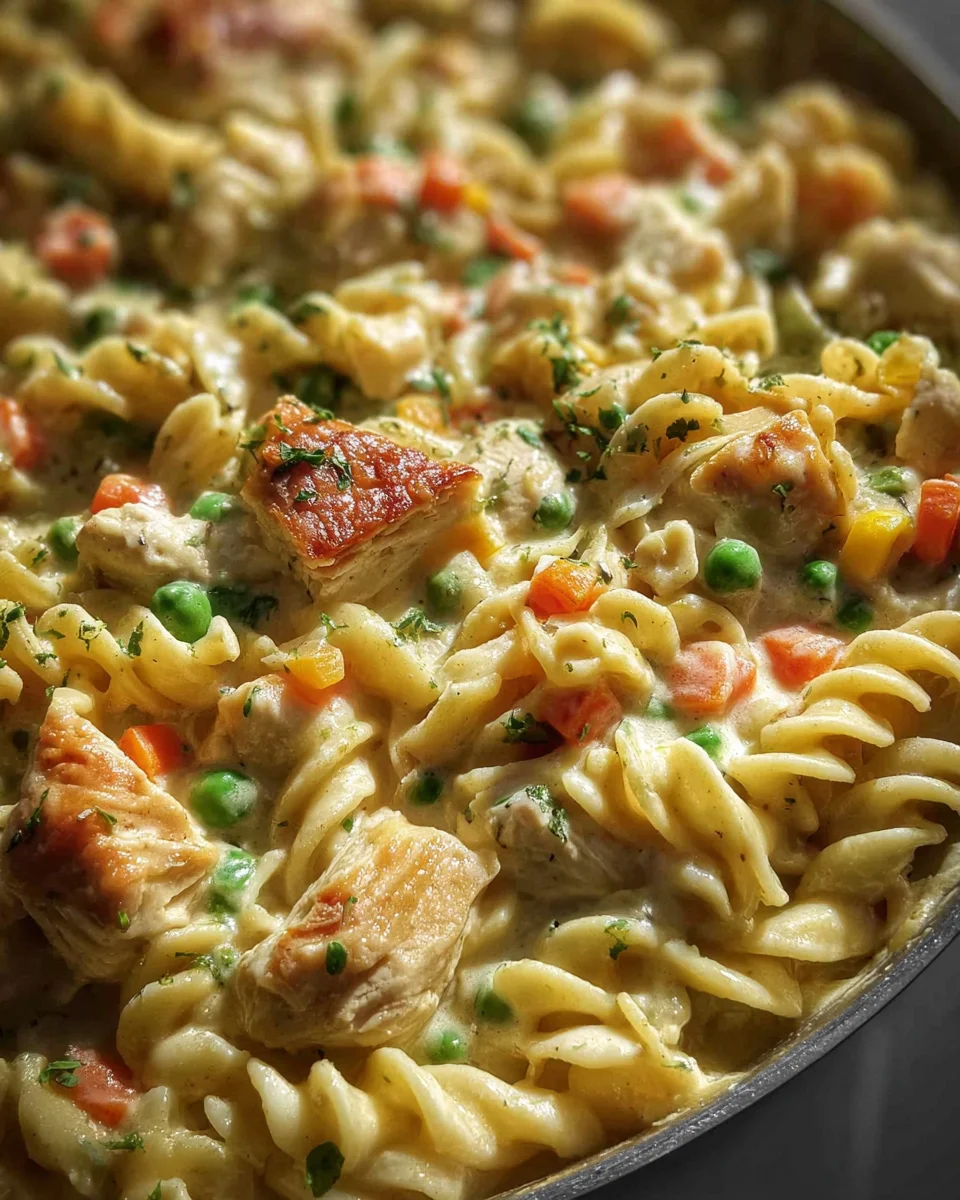 Quick Chicken Pot Pie Pasta – Easy Weeknight Meal!