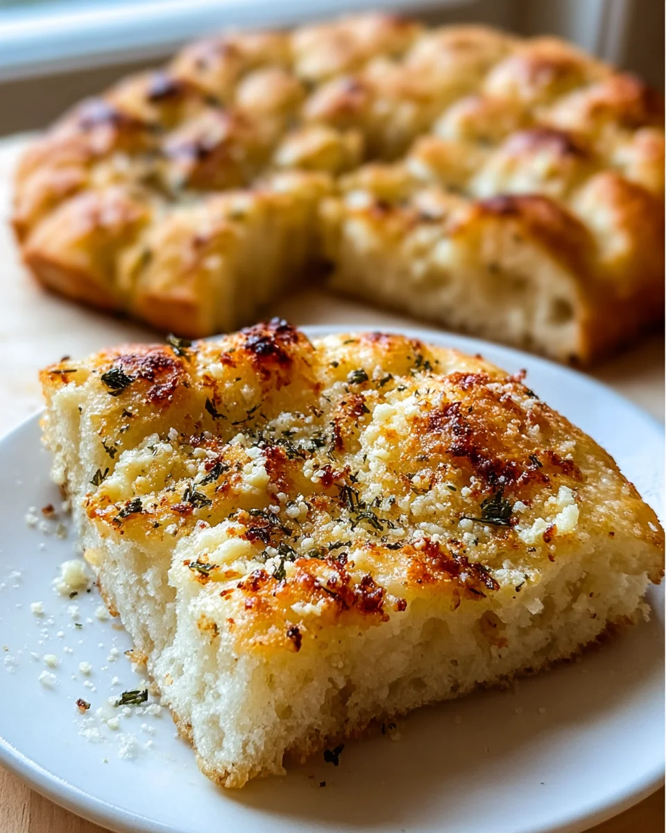 Crispy, Cheesy Garlic Parmesan Focaccia Bread You'll Love