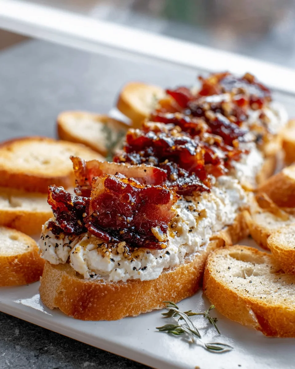 Million Dollar Beef Bacon Goat Cheese Log: Party Favorite!
