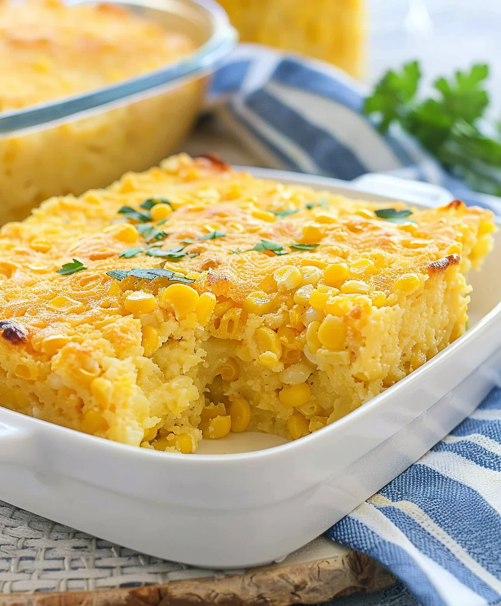 Best Corn Casserole Ever! Simple, Cheesy & Crowd-Pleasing.