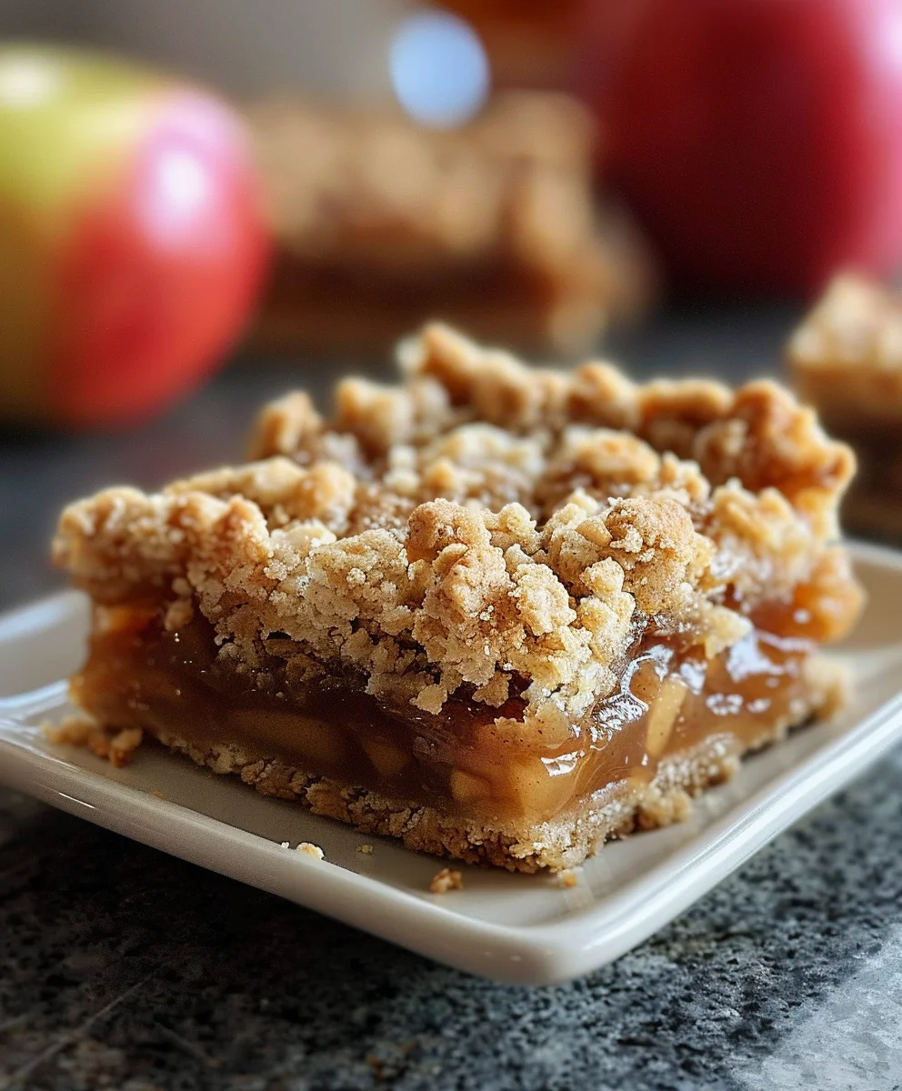 Salted Caramel Apple Crumble Bars: Perfect Fall Treat