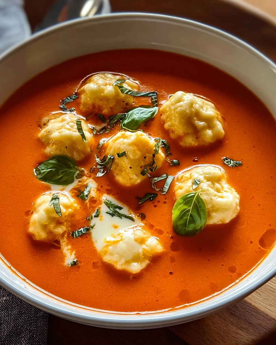 Best Tomato Soup & Melt-in-Your-Mouth Cheese Dumplings