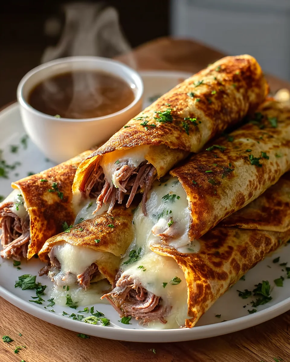 French Dip Tortilla Roll Ups Recipe – Quick & Easy Beef Bites