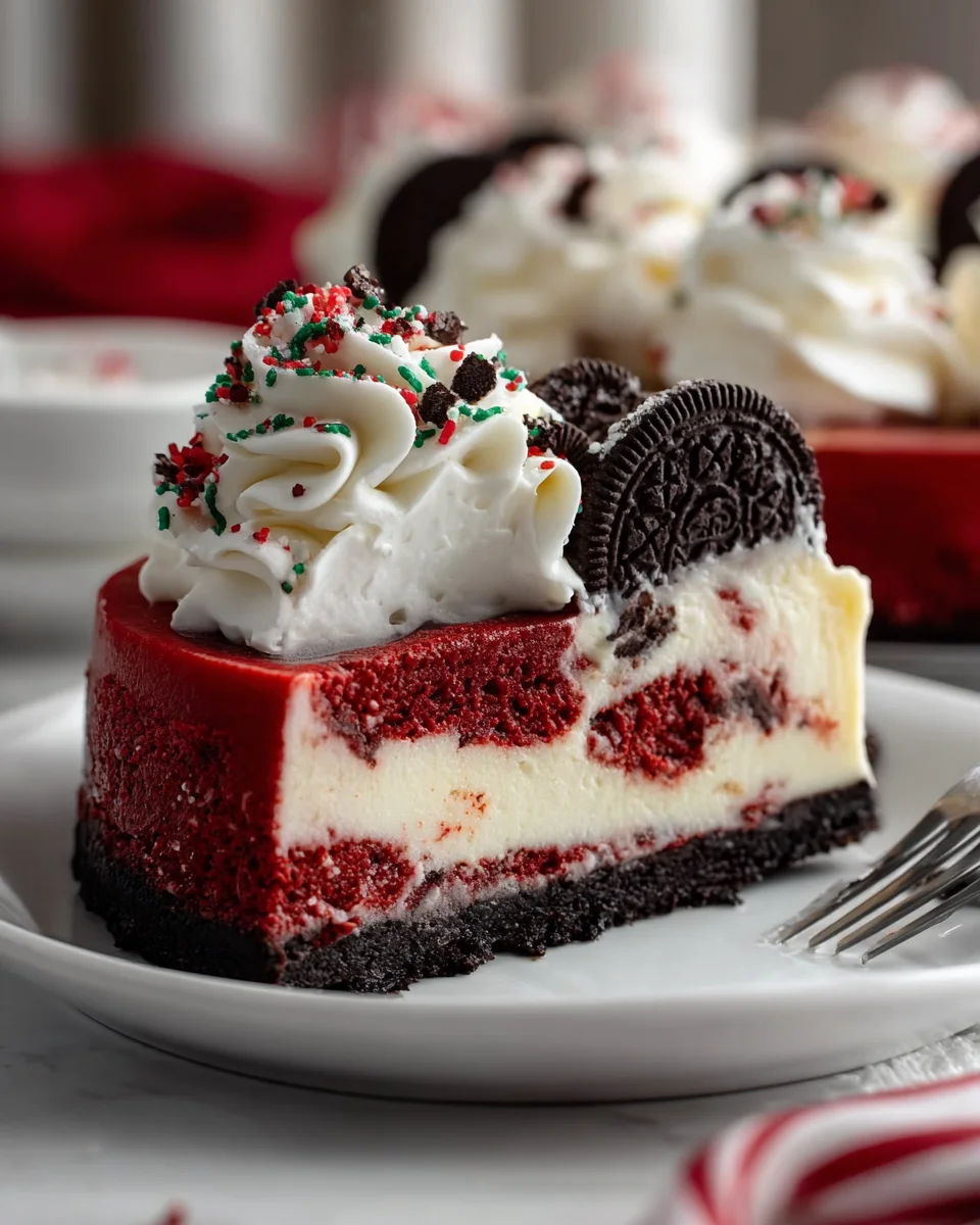 Festive & Delicious Christmas Red Velvet Cheesecake
