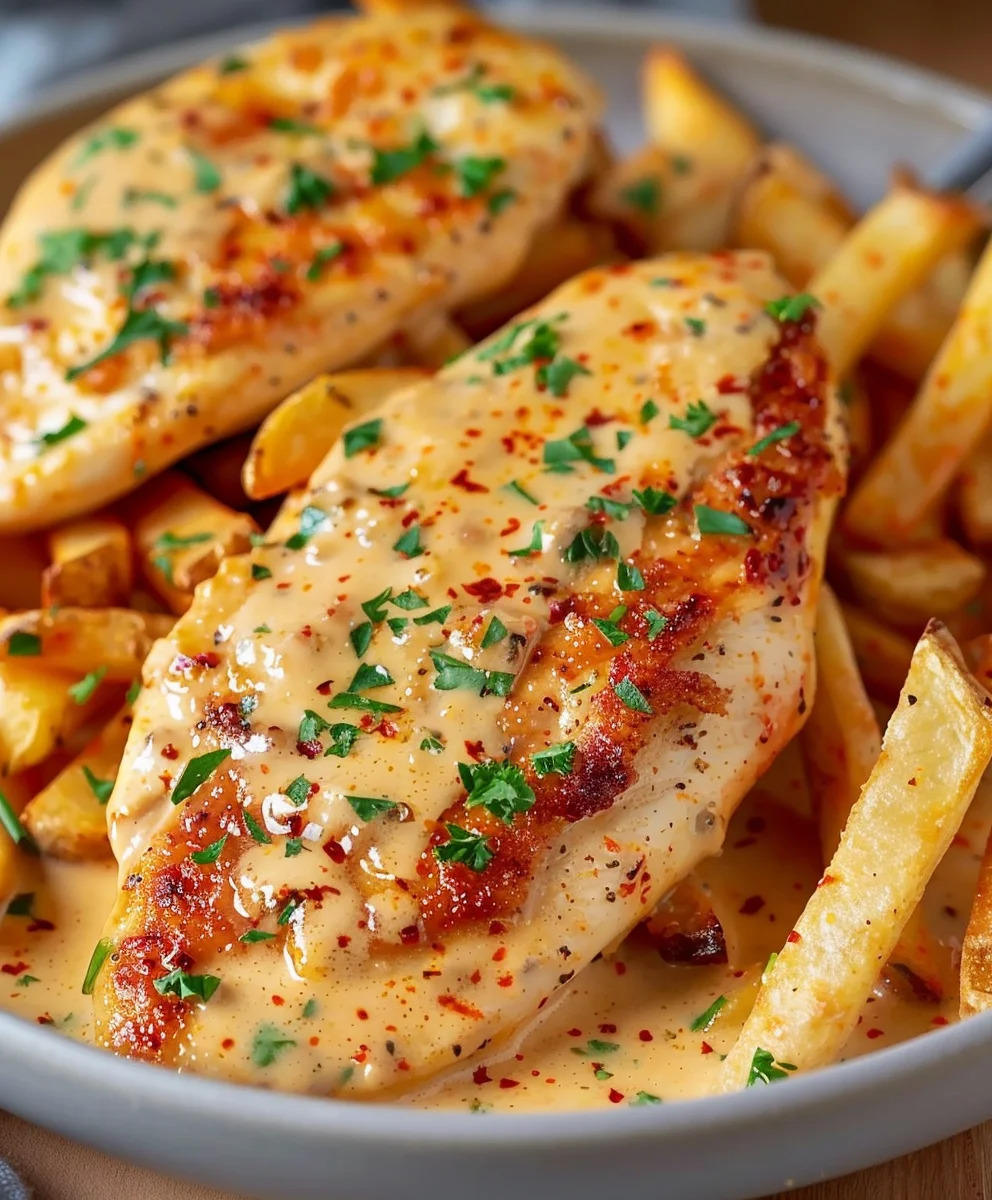 Irresistible Spicy Creamy Garlic Parmesan Chicken Fillet