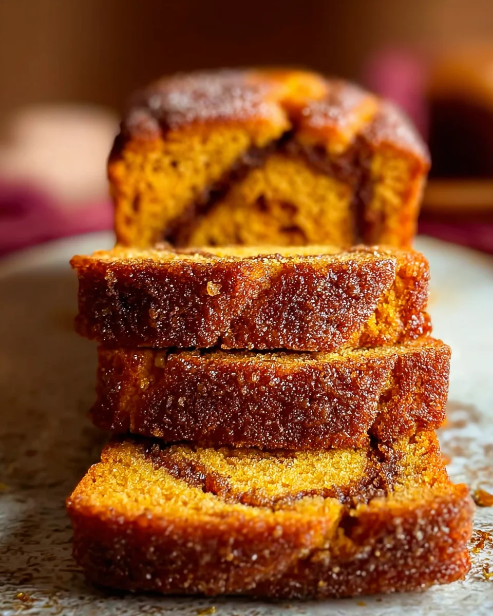 Easy Mini Pumpkin Bread with Cinnamon Swirl Recipe