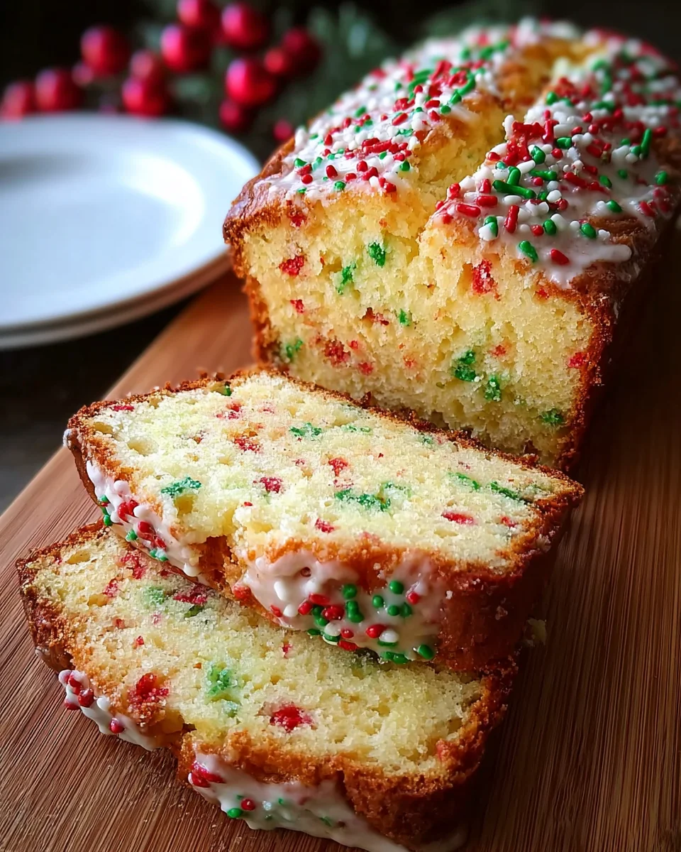 Bright & Festive Christmas Sprinkle Buttermilk Bread