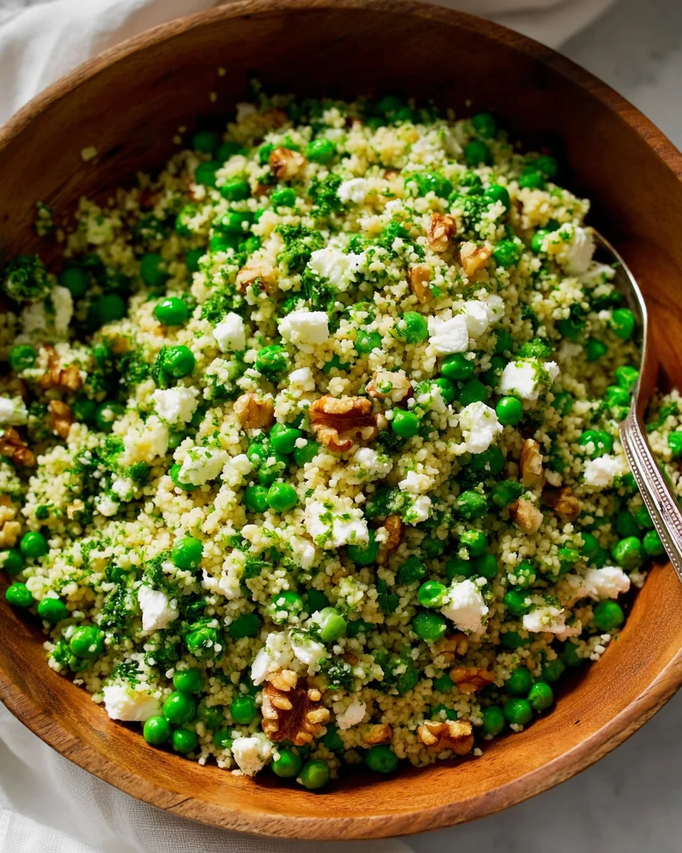 Delicious Spring Couscous Salad with Zesty Basil Vinaigrette