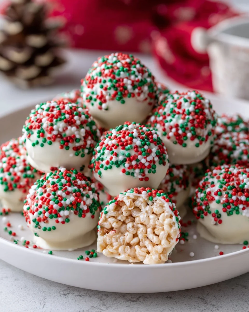 Delicious No-Bake White Chocolate Rice Krispie Balls