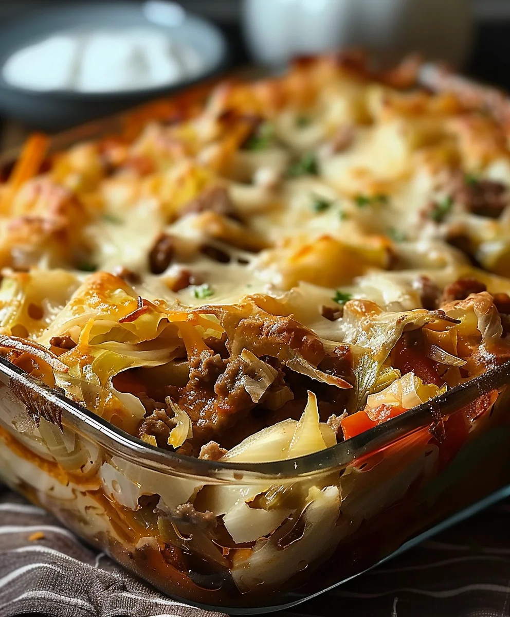 Savory Cabbage Beef Bake: Hearty & Easy One-Pan Dinner