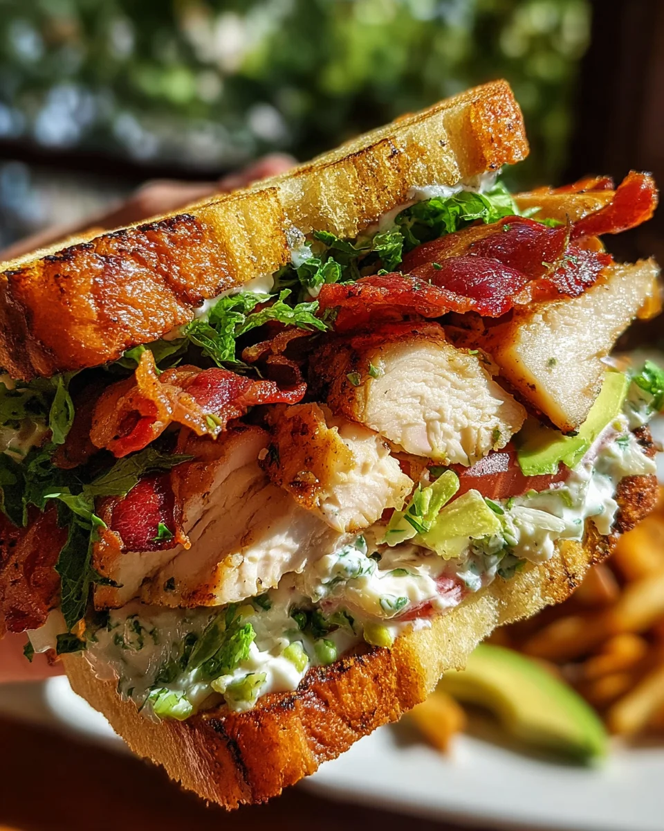 Ultimate Loaded Chicken Club Sandwich with Crispy Beef Bacon