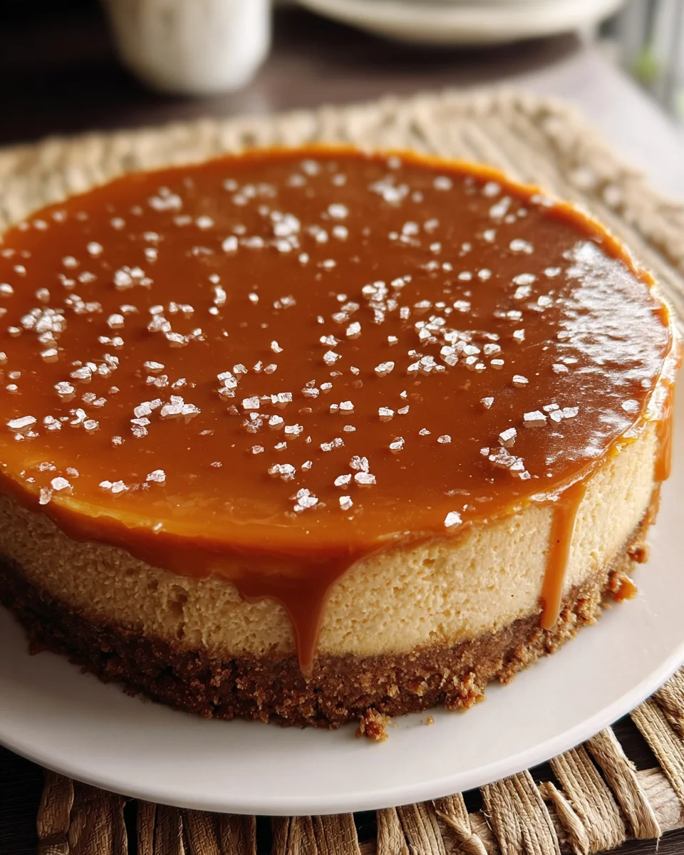 Decadent Salted Caramel Cheesecake Recipe - So Delicious!