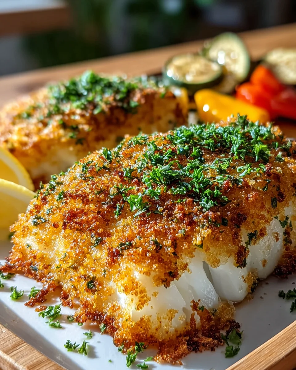 Make Crispy Air Fryer Parmesan Crusted Cod Tonight!