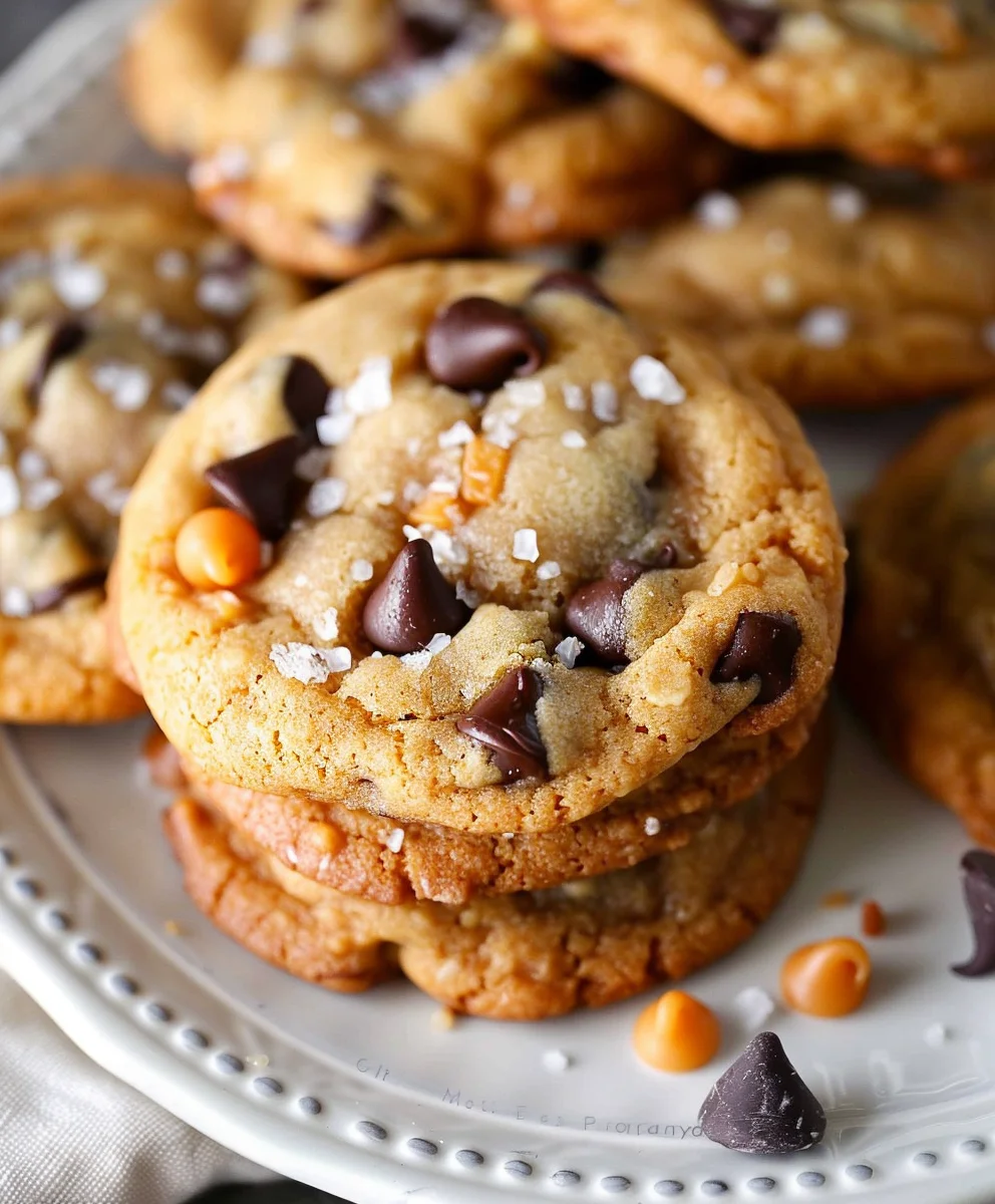 Best Butterscotch Chocolate Chip Cookies with Sea Salt!