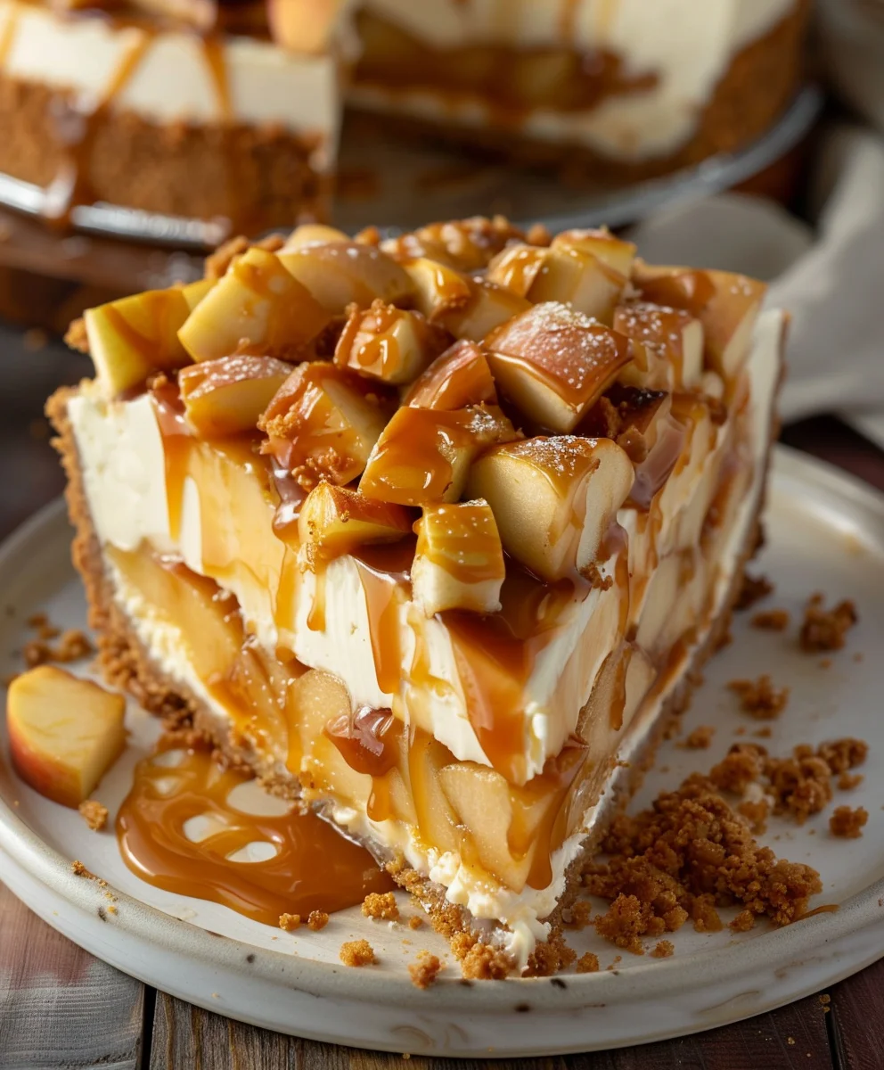 Irresistible Salted Caramel Apple Pie Cheesecake Recipe