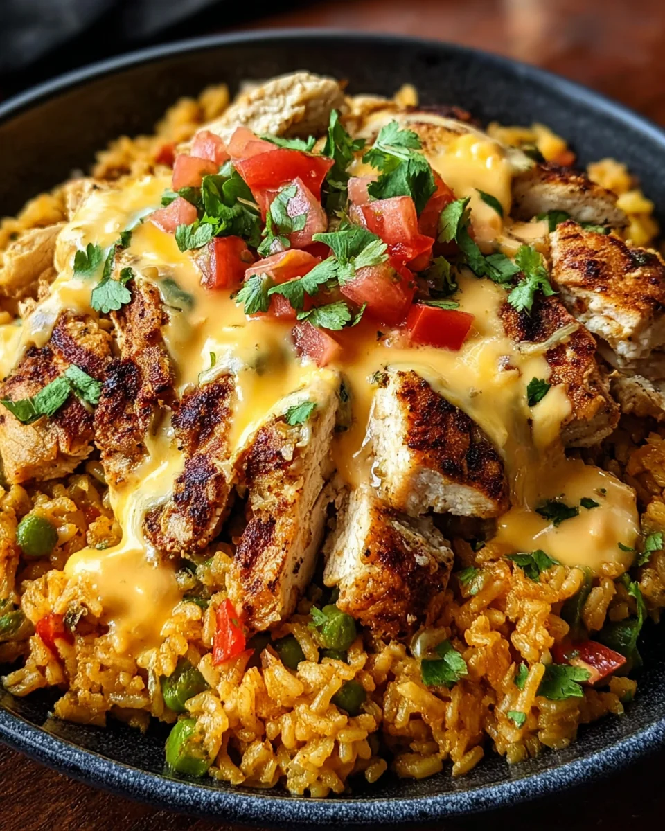 Pollo Loco: Spicy Mexican Chicken Rice & Queso Delight