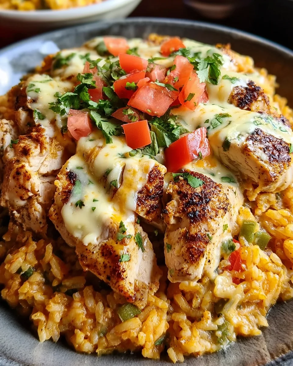 Pollo Loco: Spicy Mexican Chicken Rice & Queso Delight