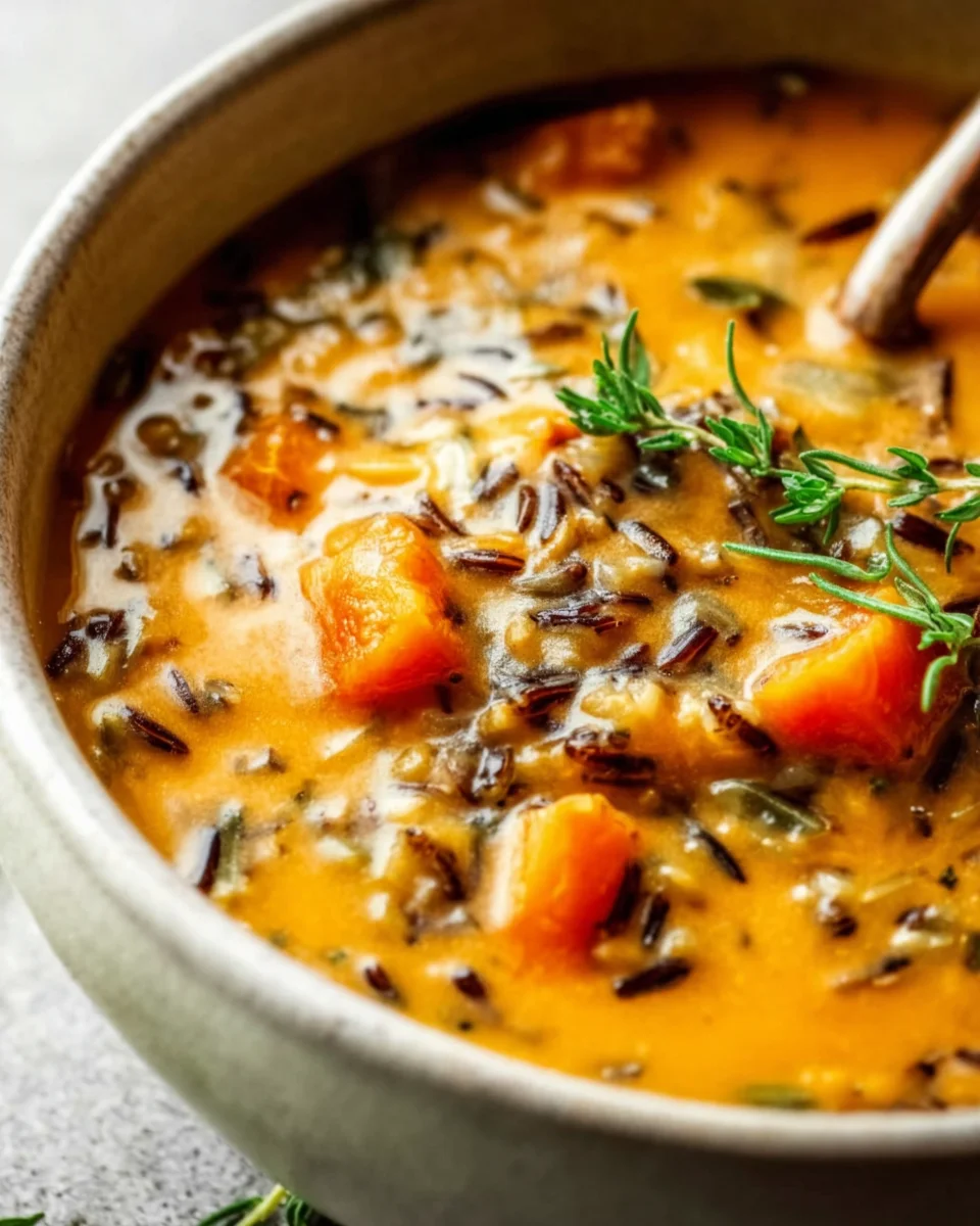 Vegan Pumpkin Wild Rice Soup: Hearty & Flavorful!