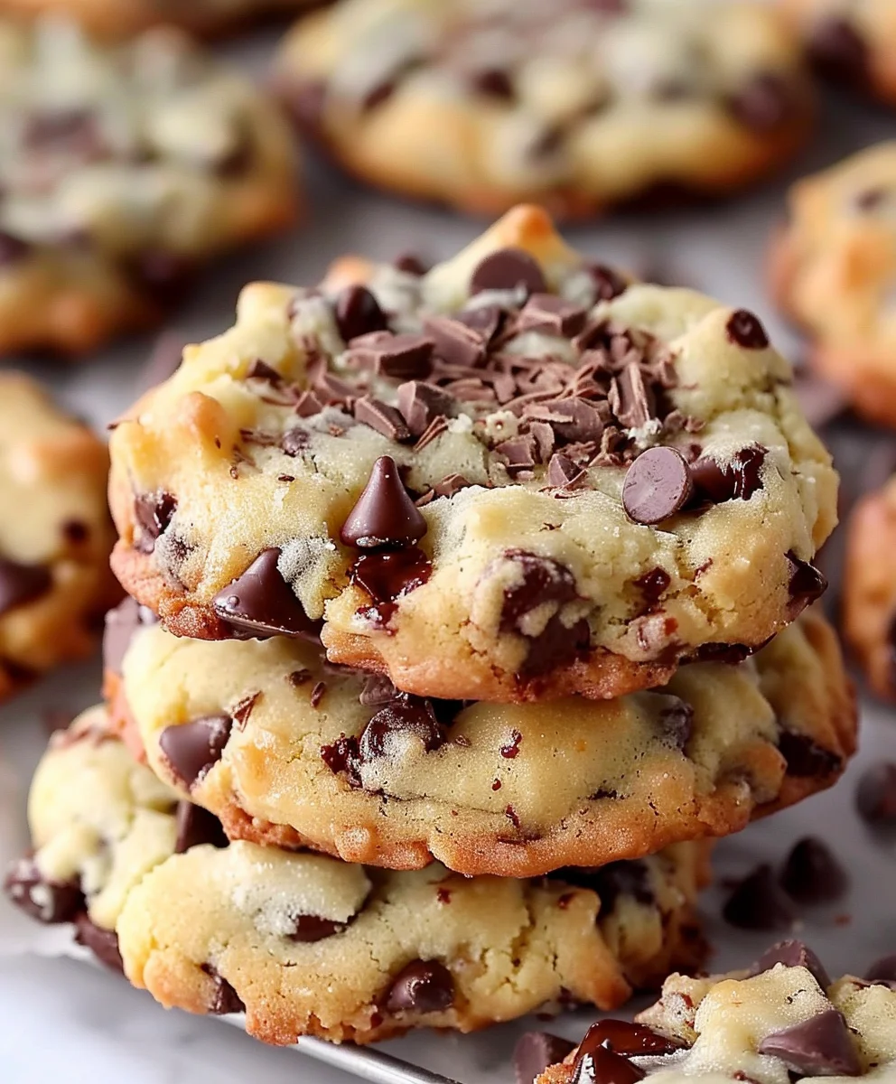 Sweet Chocolate Chip & Toffee Shortbread Cookies
