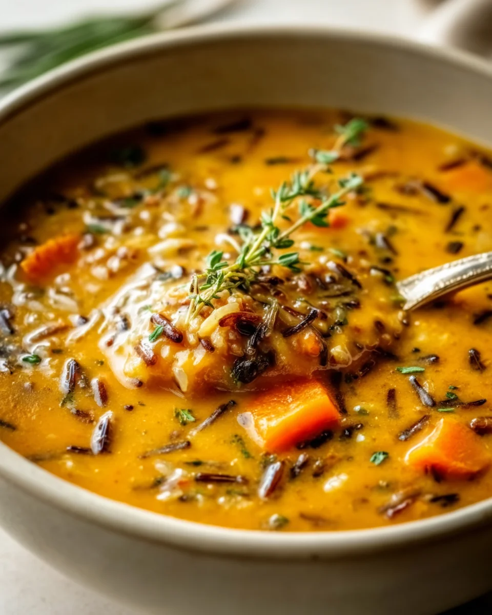 Vegan Pumpkin Wild Rice Soup: Hearty & Flavorful!