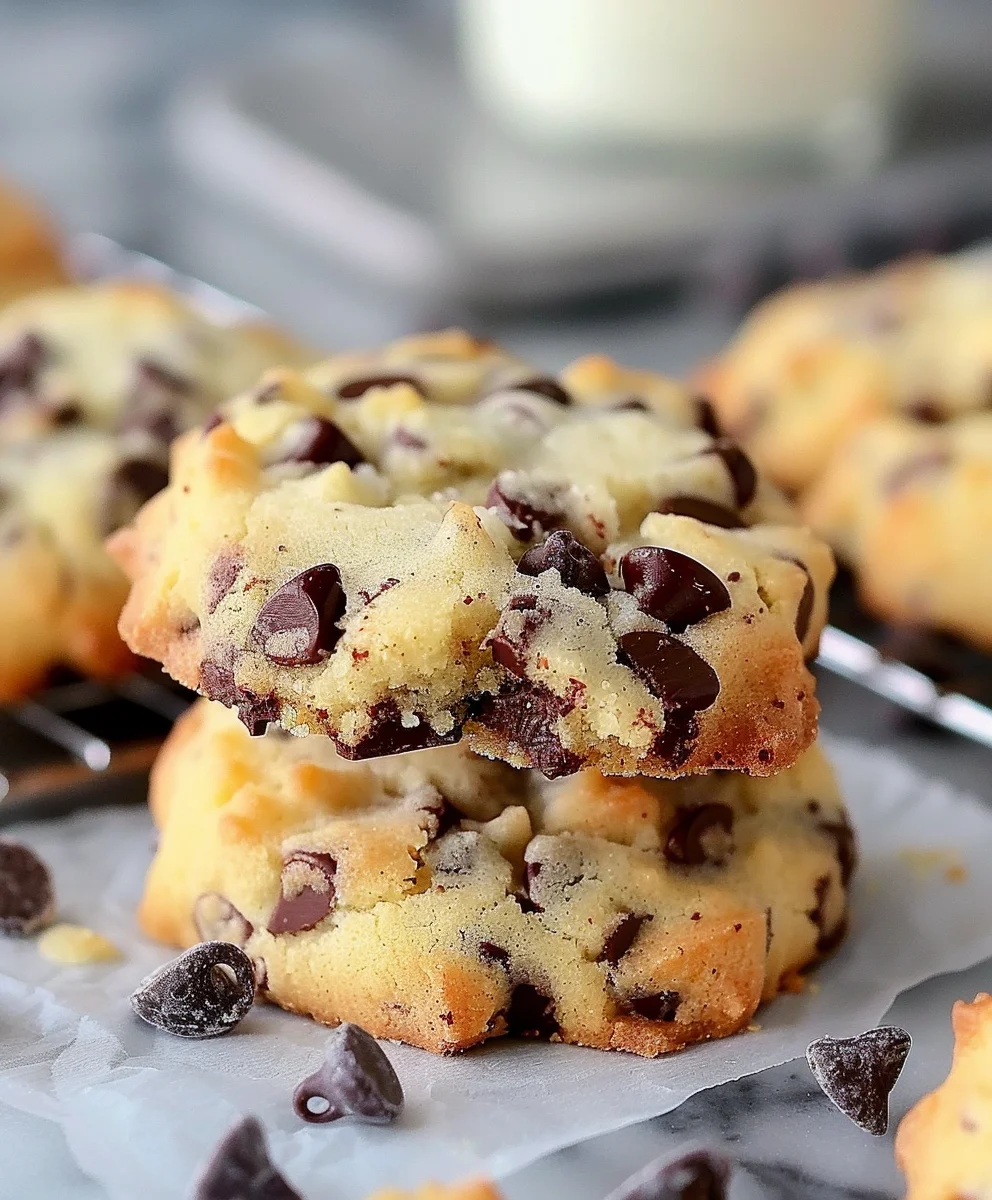 Sweet Chocolate Chip & Toffee Shortbread Cookies