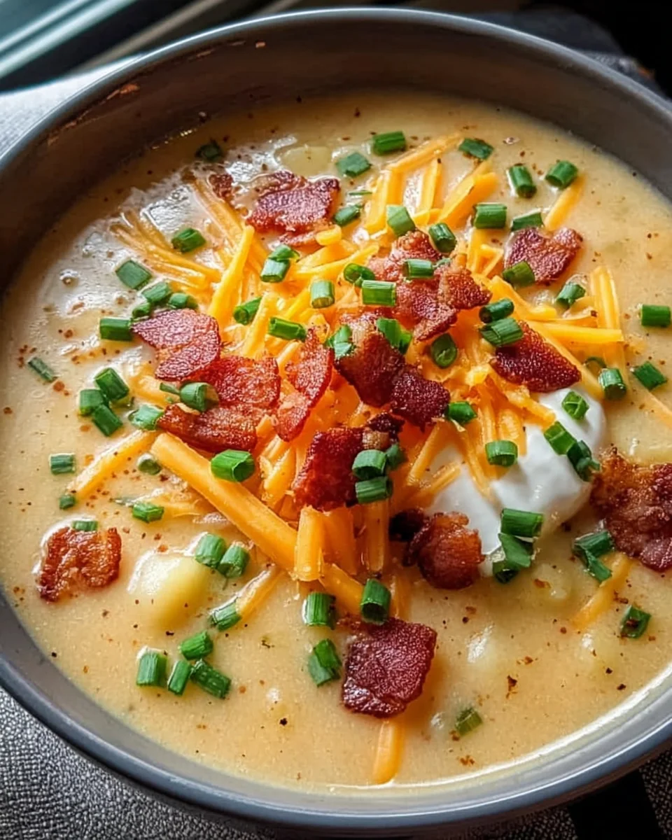 Best Loaded Baked Potato Soup Recipe – So Creamy & Flavorful