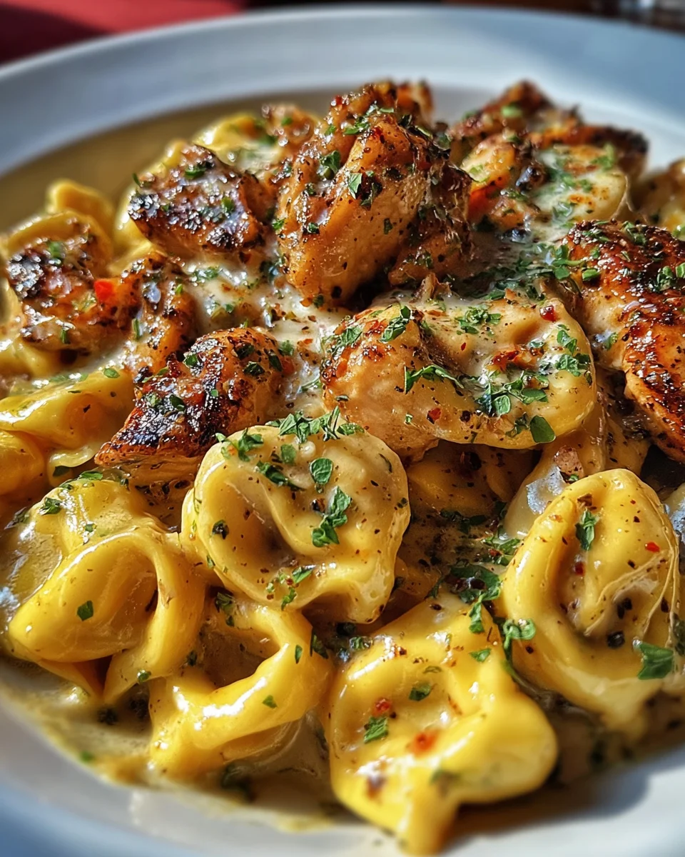 Cowboy Butter Garlic Chicken Tortellini & Fire Roast Peppers