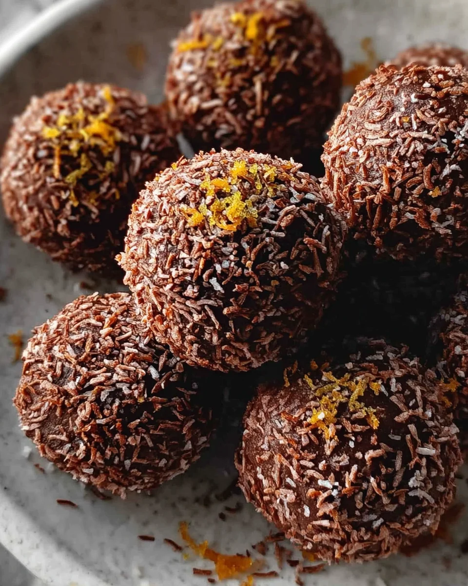Delicious Juicy Orange Chocolate Christmas Truffles