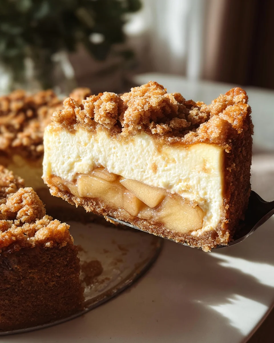 Apple Crumble Cheesecake Recipe: Sweet & Easy Dessert!
