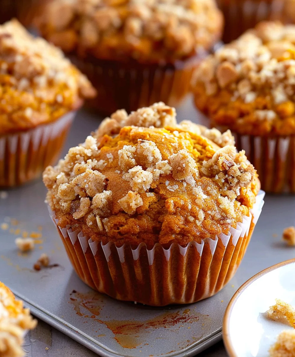 Irresistible Apple Pumpkin Muffins with Crumb Topping