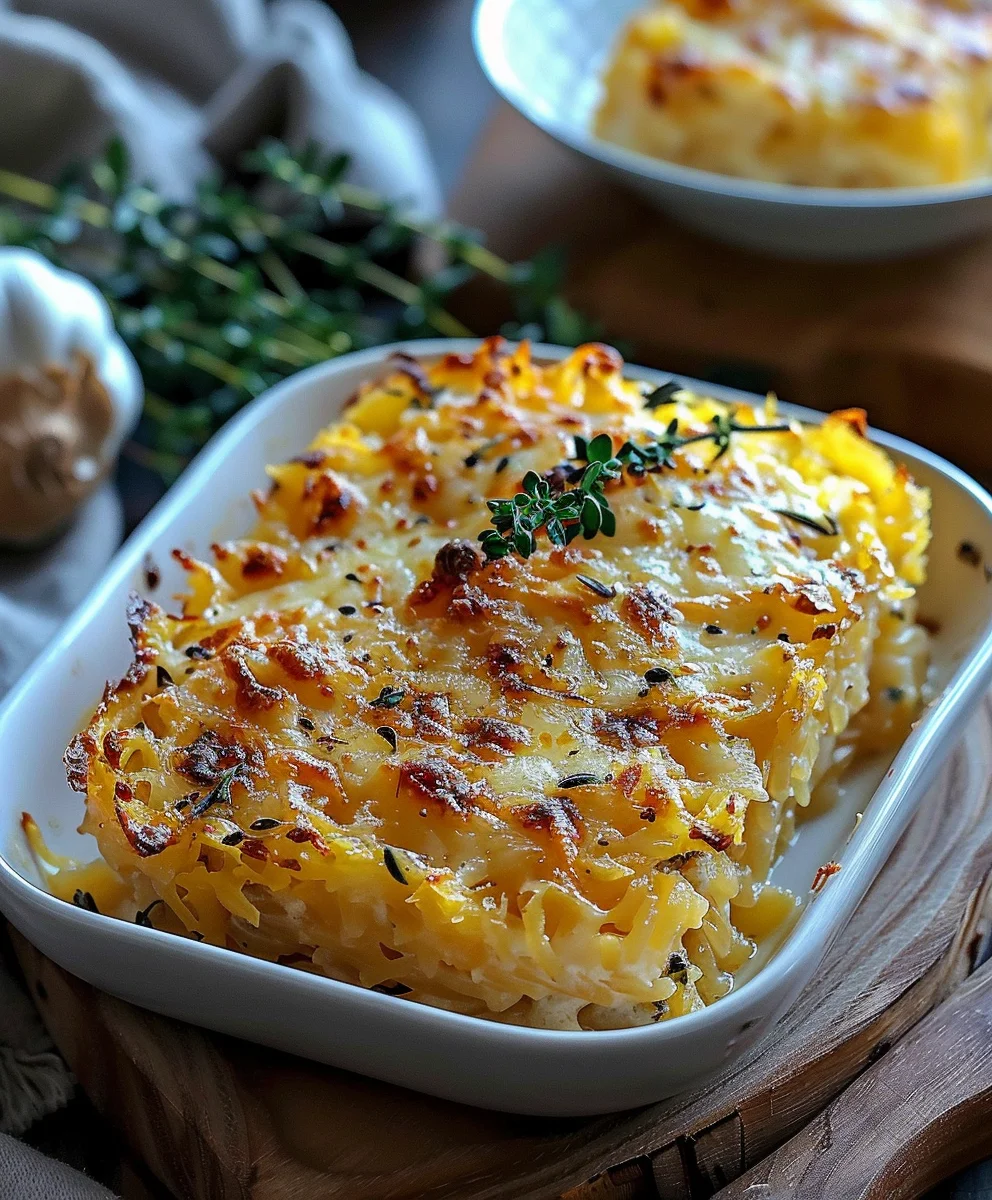 Delicious & Healthy Spaghetti Squash Au Gratin Recipe