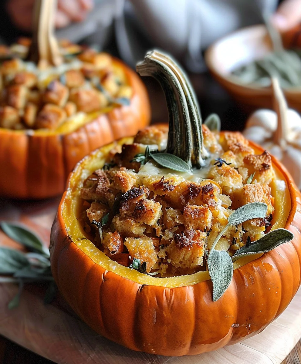 Turkey Sage Stuffed Pumpkins: A Delicious Fall Recipe