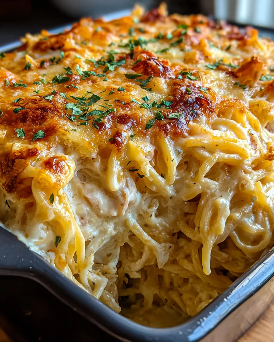 Creamy Southern Spaghetti Bake: Irresistible Comfort Food