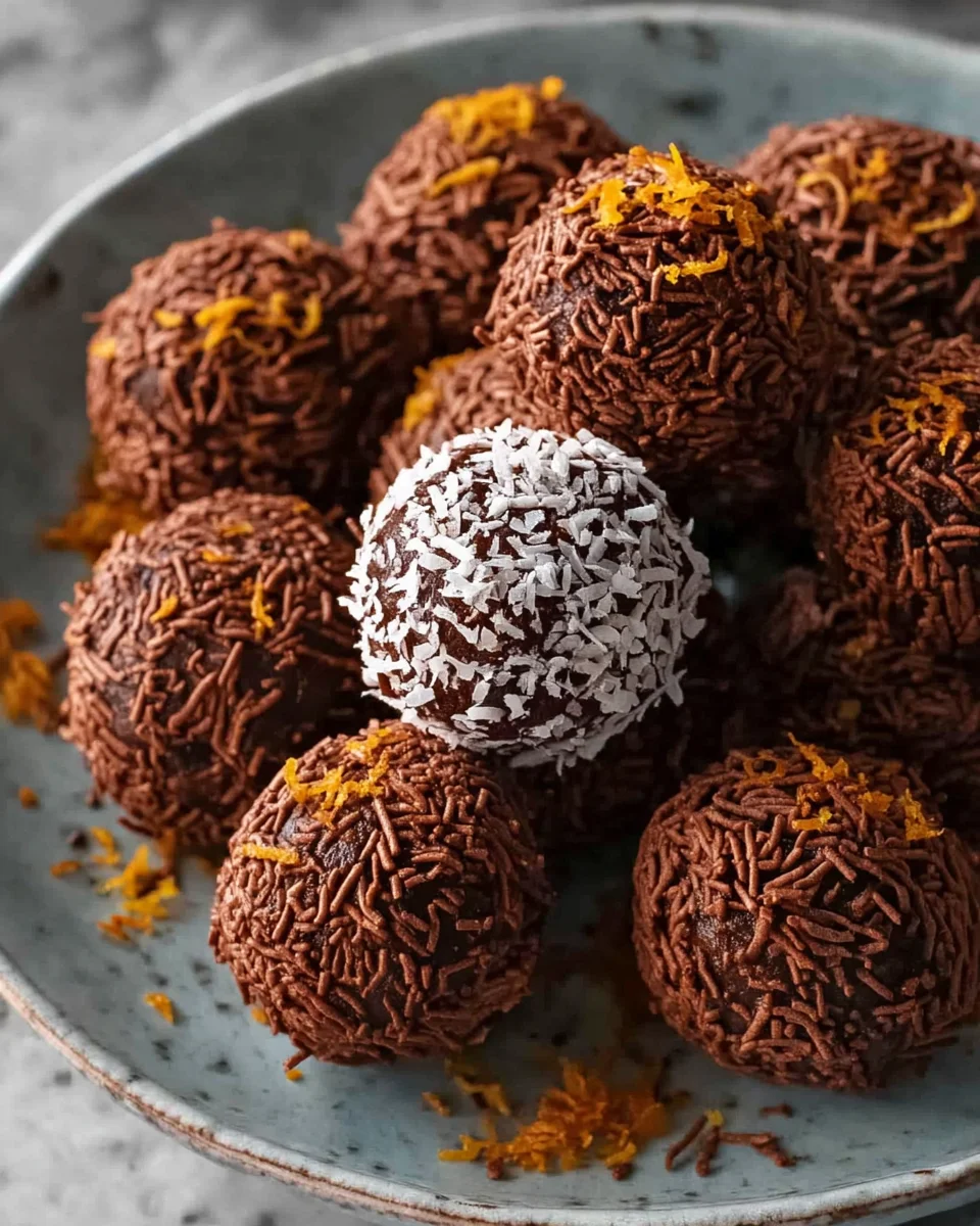Delicious Juicy Orange Chocolate Christmas Truffles