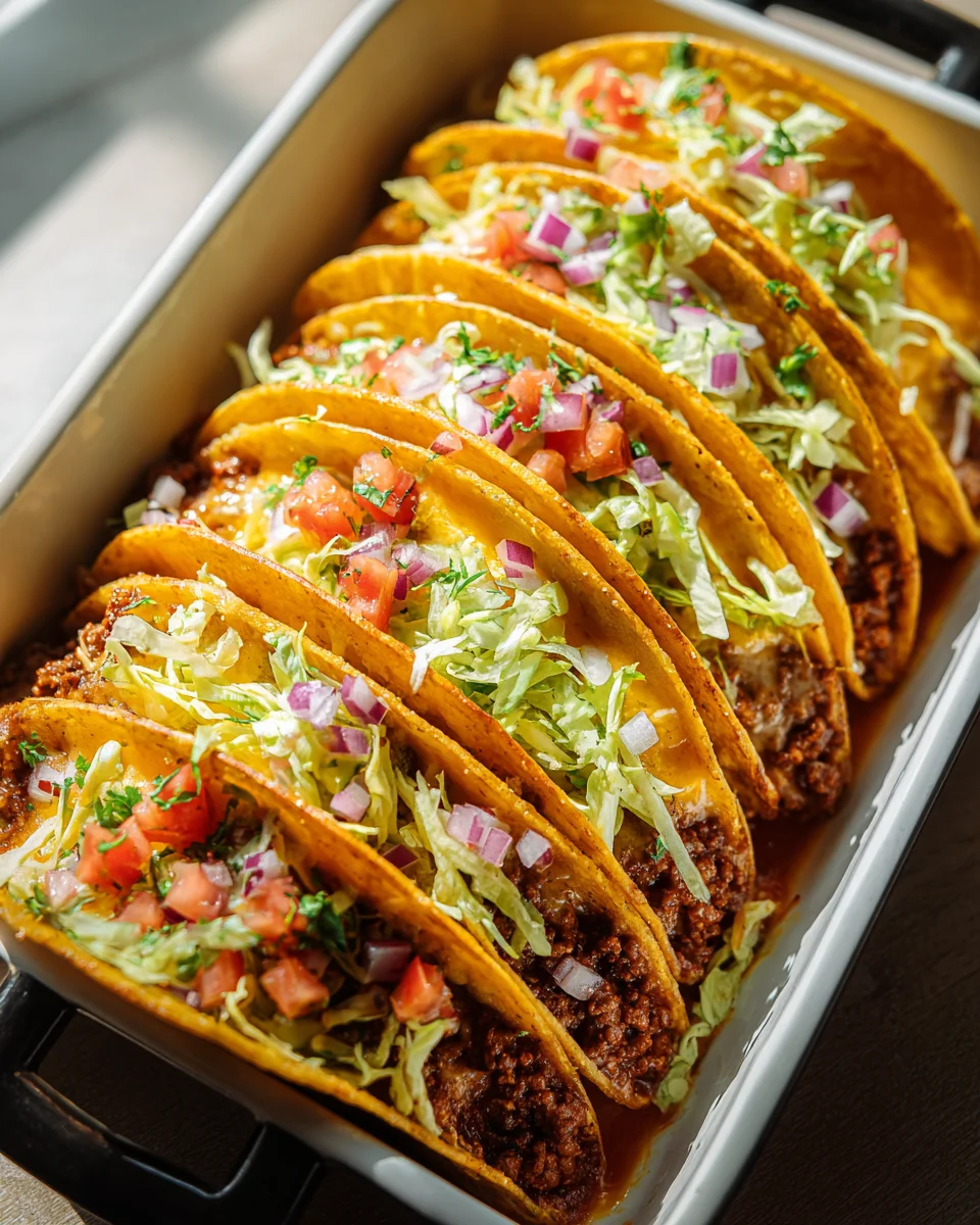 Oven Baked Cheesy Tacos: Crispy Loaded Perfection!