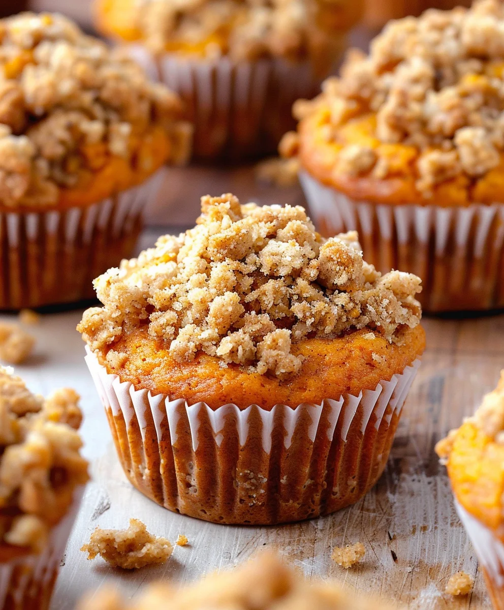 Irresistible Apple Pumpkin Muffins with Crumb Topping