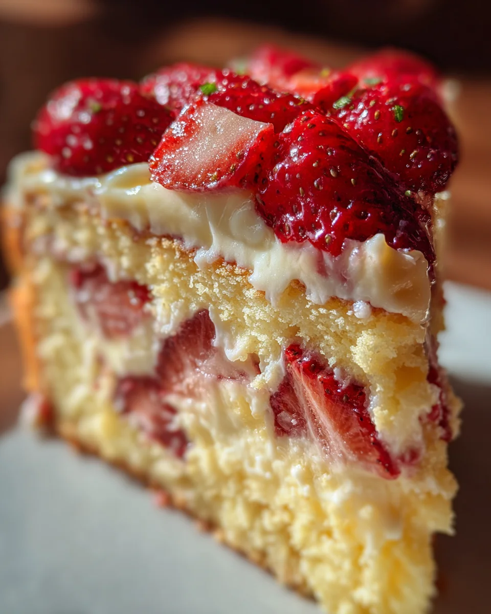 Easy Strawberry Custard Delight Cake Recipe: A Sweet Treat!