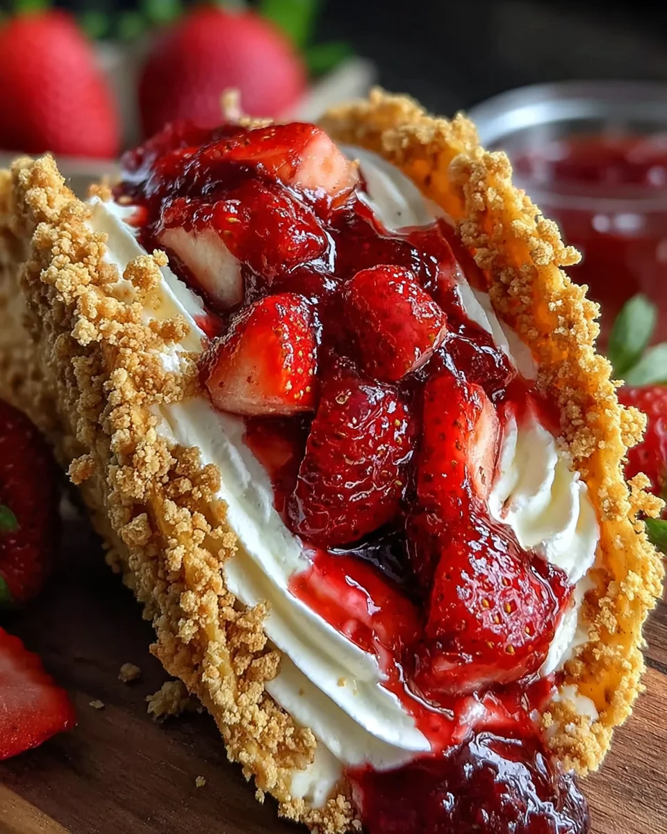 Easy Strawberry Crunch Cheesecake Tacos - Must-Try Dessert!