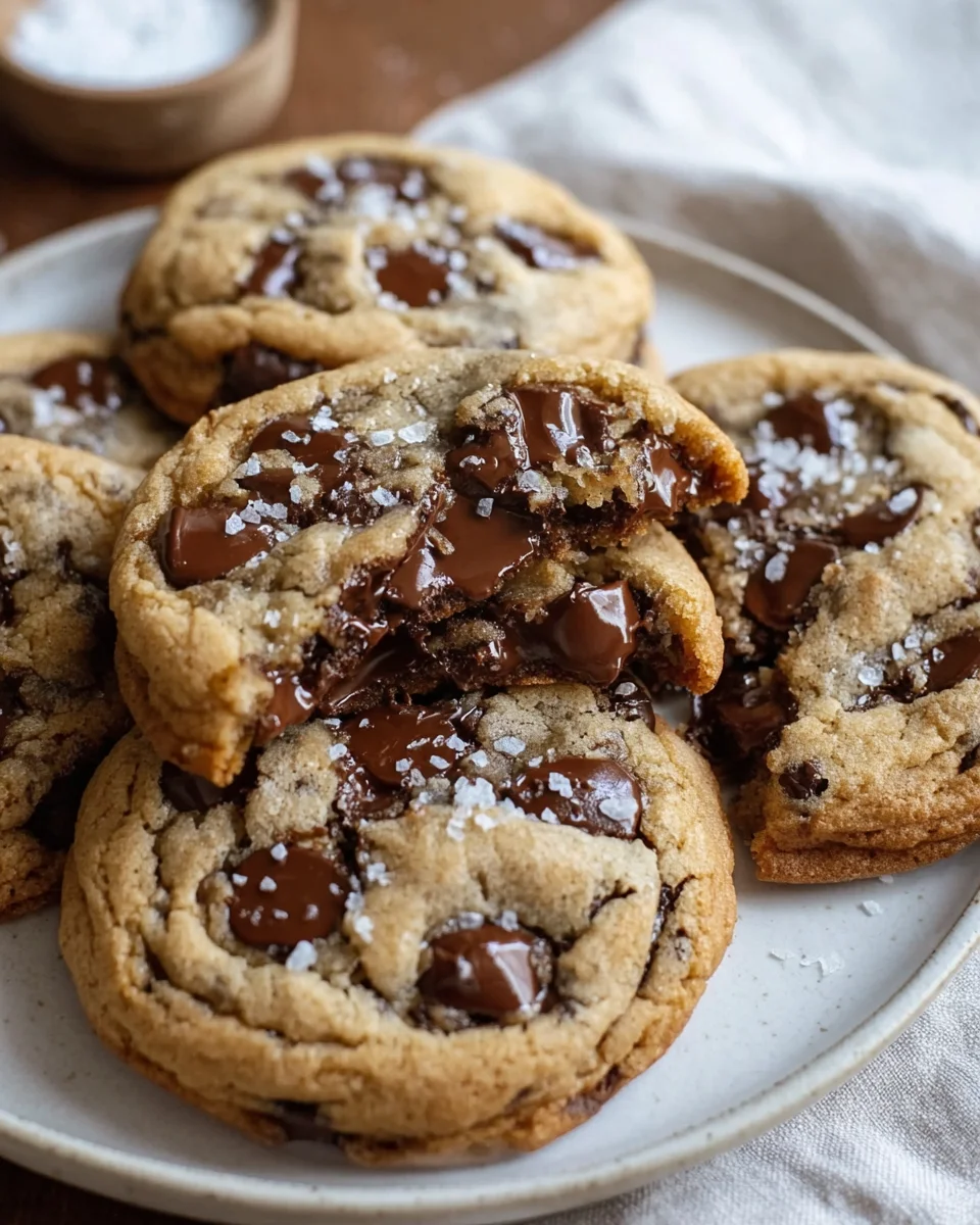 Ultra Thick Bakery Chocolate Chip Cookies: Crispy & Gooey