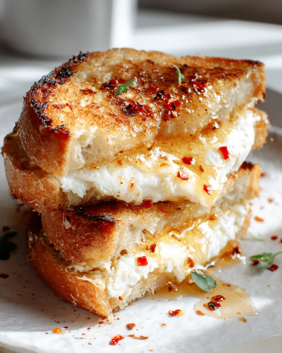 Honey Goat Cheese Grilled Cheese: Sweet & Savory Delight