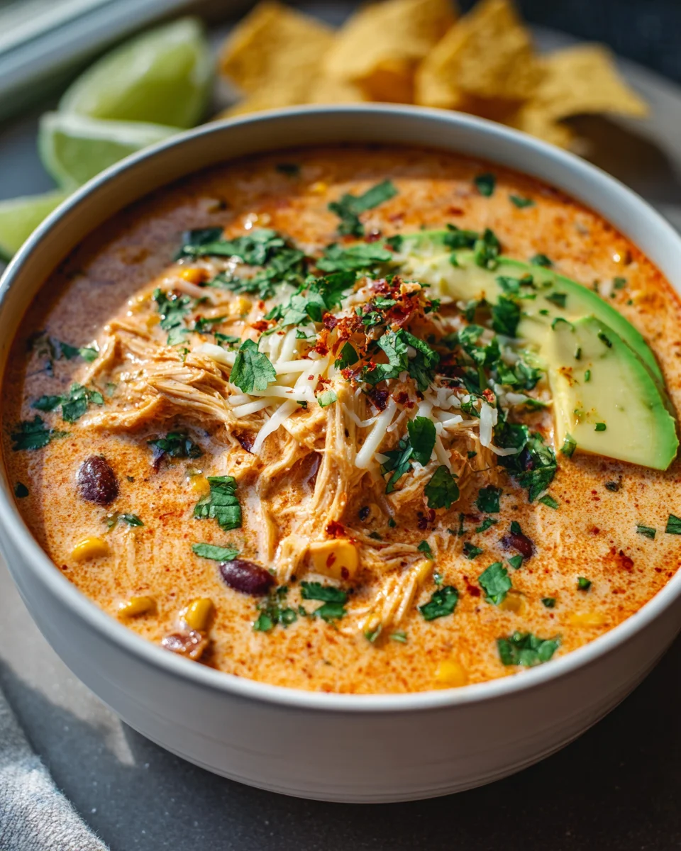 Delicious Creamy Chicken Enchilada Soup Recipe to Savor!