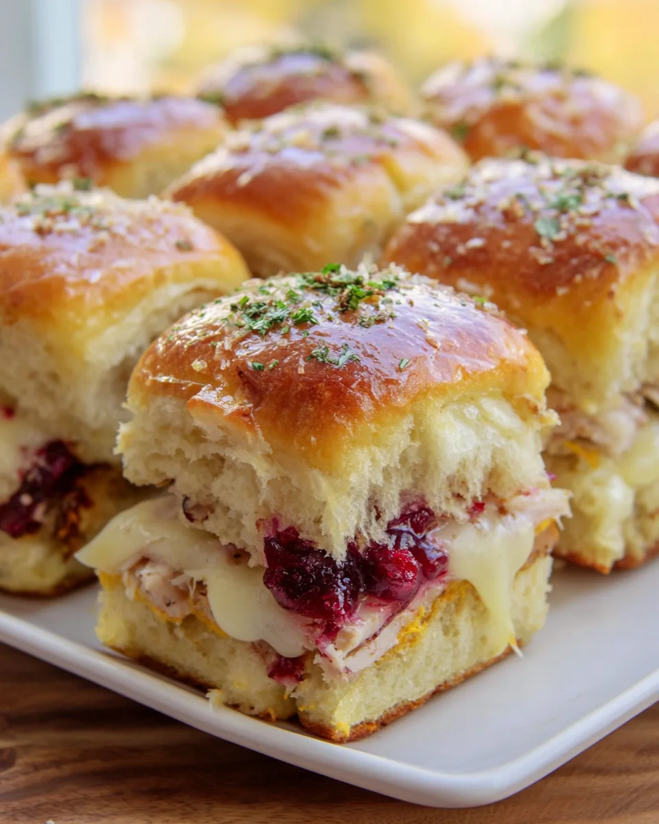 Turkey Cranberry Sliders: Easy Holiday Appetizer Recipe!